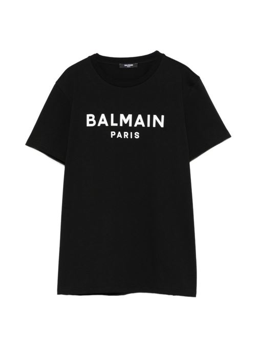 T-shirt unisex Balmain Kids basic nera BALMAIN Kids | BY8R11Z3672930BC